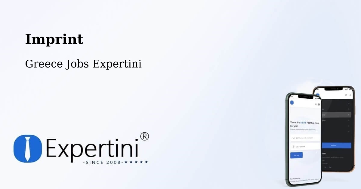 Imprint – Páchni - Greece Jobs Expertini