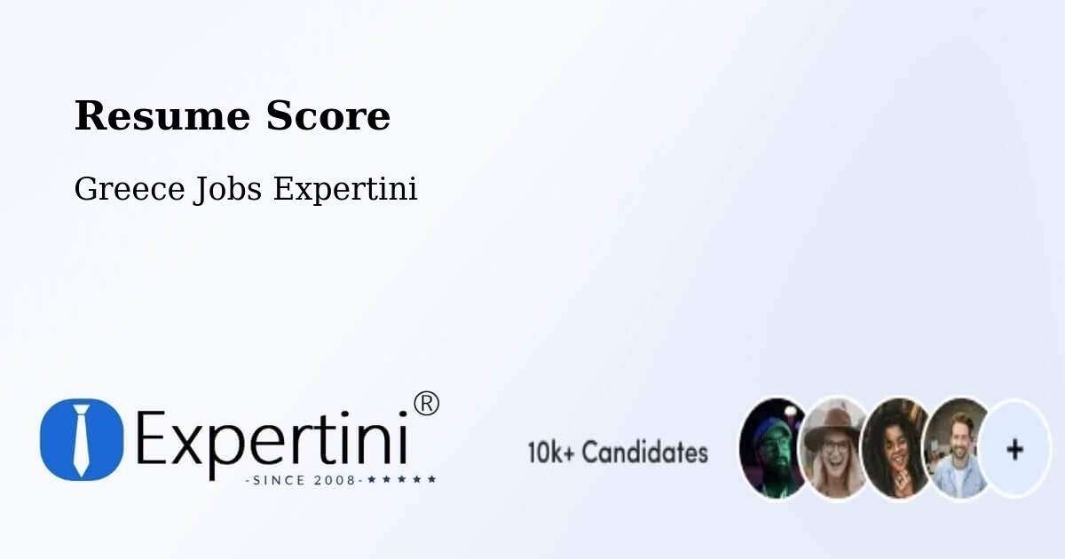 Resume Score & Job Description Match Tool – Páchni - Greece Jobs Expertini